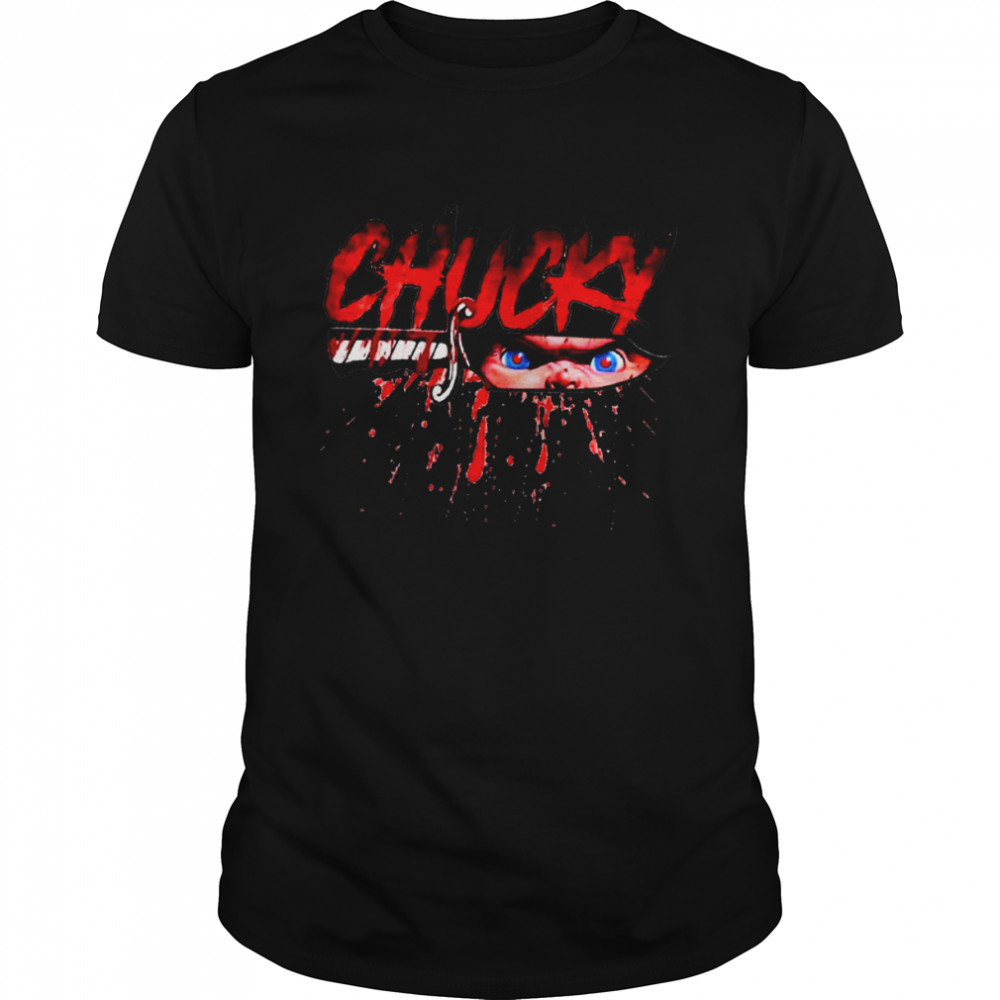 Chucky Character In Knives Horror Movie Halloween Chucky Shirt
