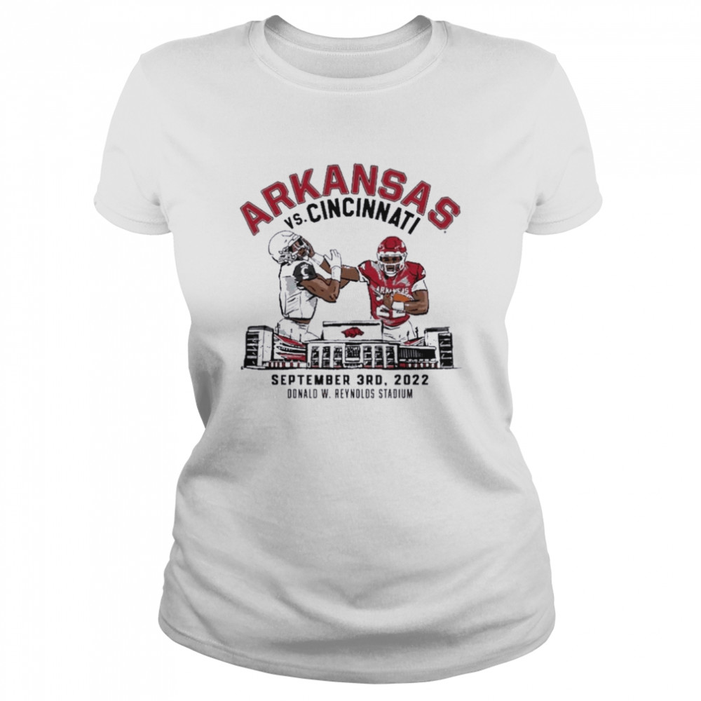 Cincinnati Bearcats Vs. Arkansas Razorbacks Game Day 2022 shirt Classic Women's T-shirt