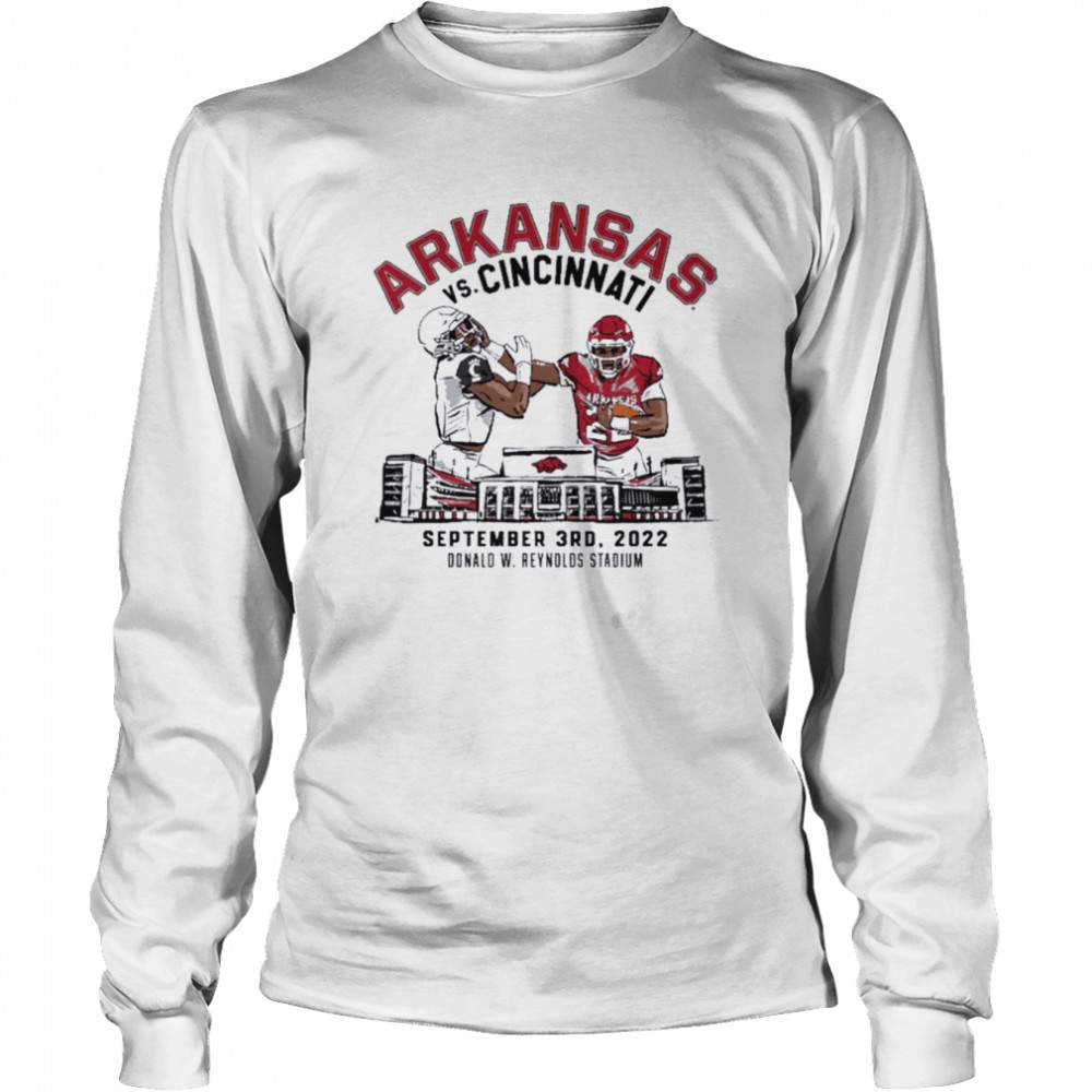 Cincinnati Bearcats Vs. Arkansas Razorbacks Game Day 2022 shirt Long Sleeved T-shirt
