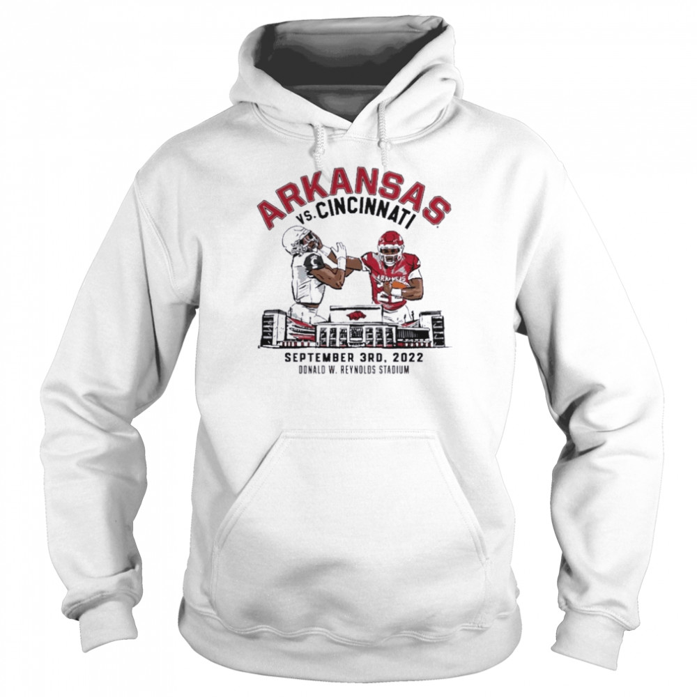 Cincinnati Bearcats Vs. Arkansas Razorbacks Game Day 2022 shirt Unisex Hoodie