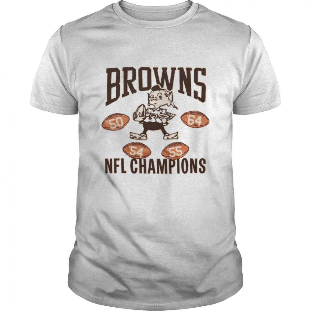 Cleveland Browns 4 Time NFL Champions T-shirt Classic Men's T-shirt