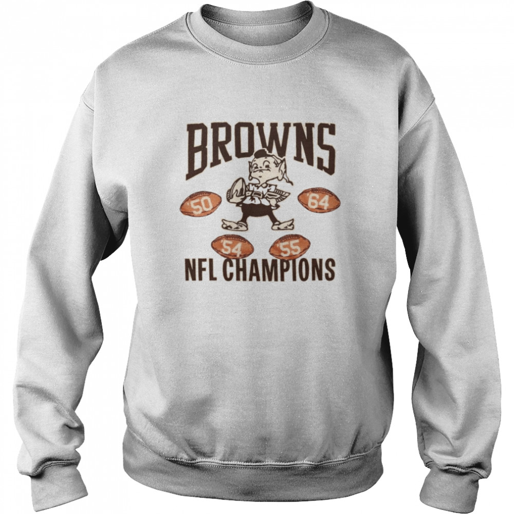 Cleveland Browns 4 Time NFL Champions T-shirt 7 Cleveland Browns 4 Time NFL Champions T-shirt Unisex Sweatshirt