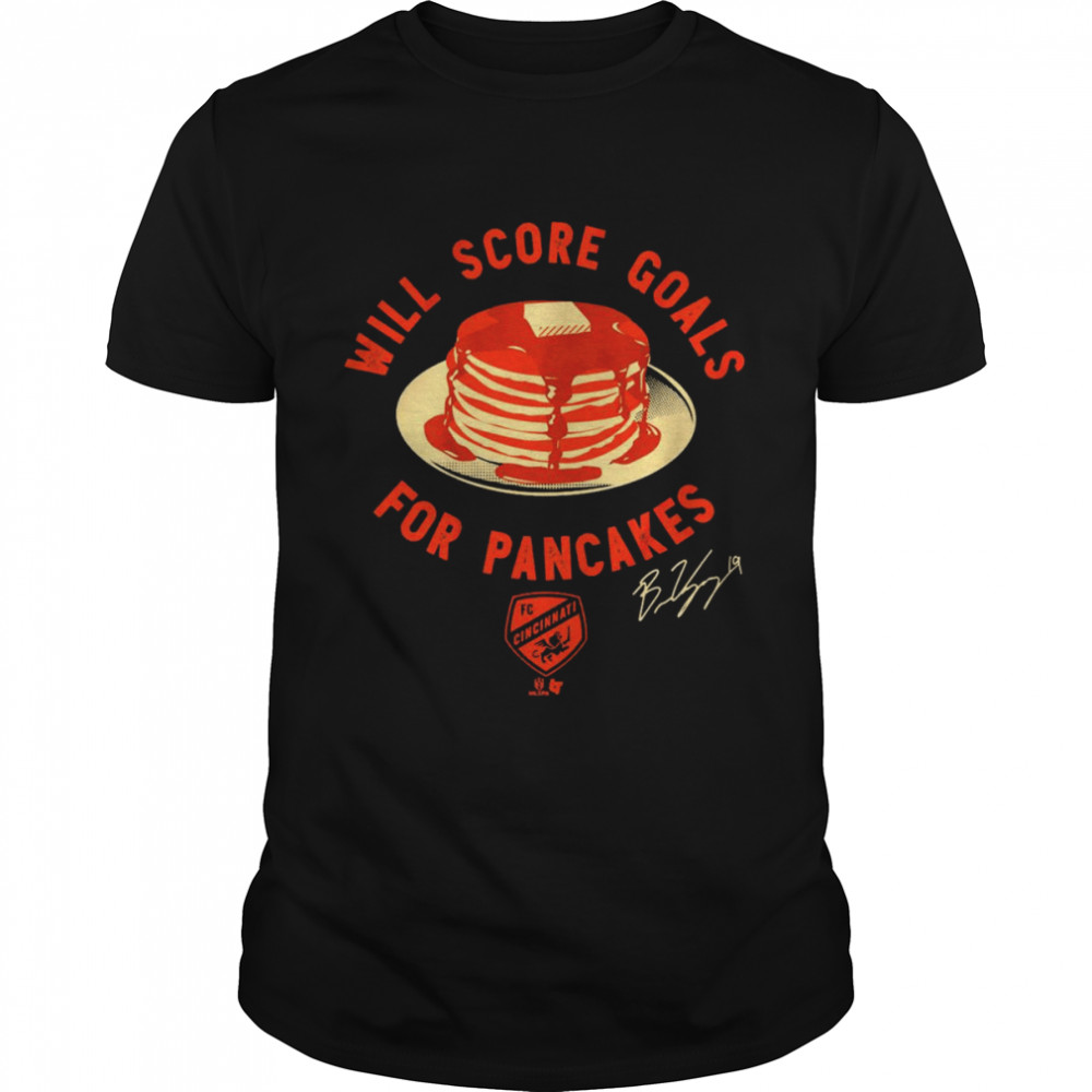 FC Cincinnati Brandon Vazquez Pancakes Signature Shirt 5 FC Cincinnati Brandon Vazquez Pancakes Signature Classic Men's T-shirt