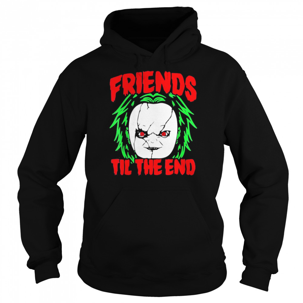 Friends Till The End Lazy Halloween Costume Horror Movie T- Unisex Hoodie