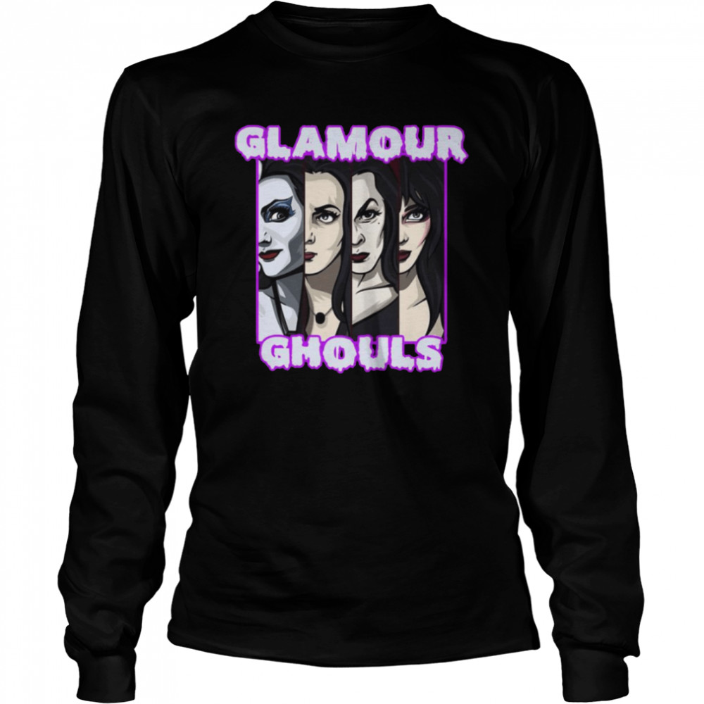 Glamour Ghouls Girl Squad Gothic Gothic Girls Goth Babes Halloween shirt Long Sleeved T-shirt