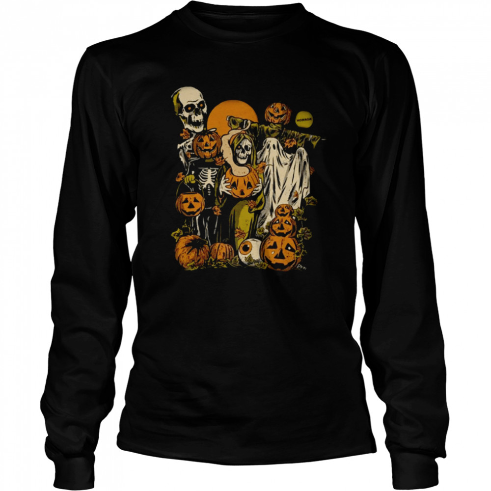 Halloween Lil Boo Horror Nights Vintage Design Horror Nights shirt 2 Halloween Lil Boo Horror Nights Vintage Design Horror Nights shirt Long Sleeved T-shirt