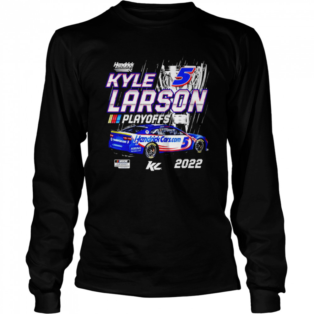 Kyle Larson Hendrick Motorsports Team Collection Black 2022 NASCAR Cup Series Playoffs T-shirt Long Sleeved T-shirt