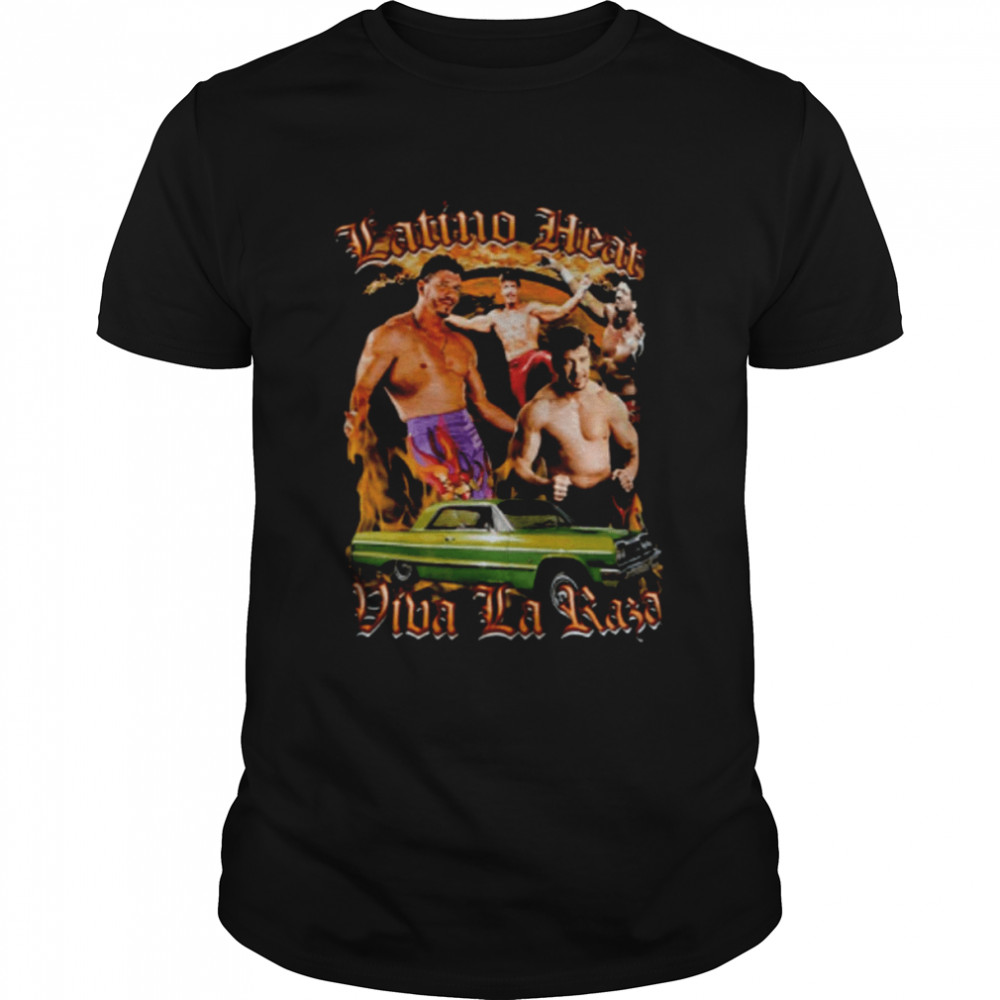 Latino Heat Design Vintage Style Eddie Guerrero Vintage Viva La Raza Wrestling shirt 5 Latino Heat Design Vintage Style Eddie Guerrero Vintage Viva La Raza Wrestling shirt Classic Men's T-shirt