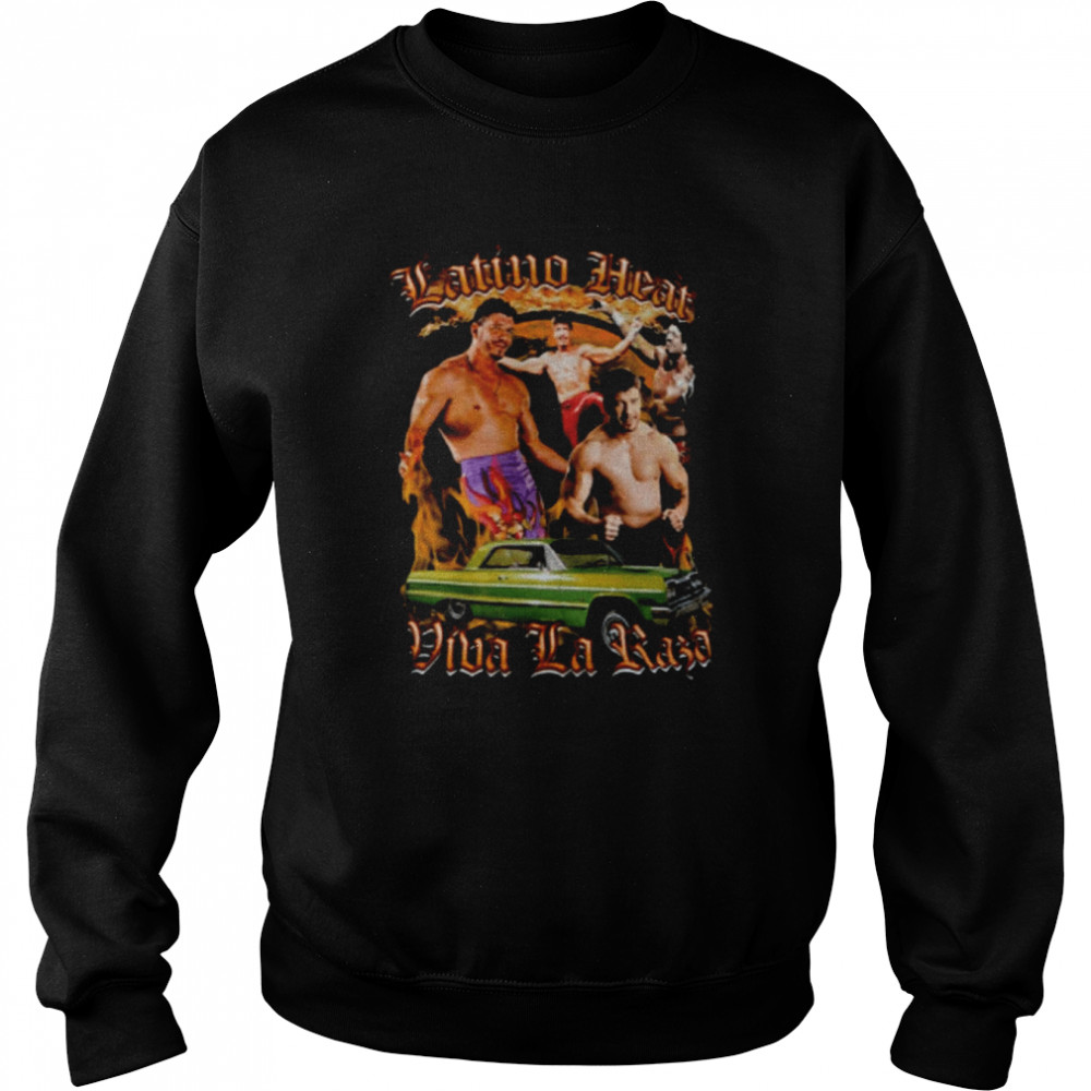 Latino Heat Design Vintage Style Eddie Guerrero Vintage Viva La Raza Wrestling shirt Unisex Sweatshirt