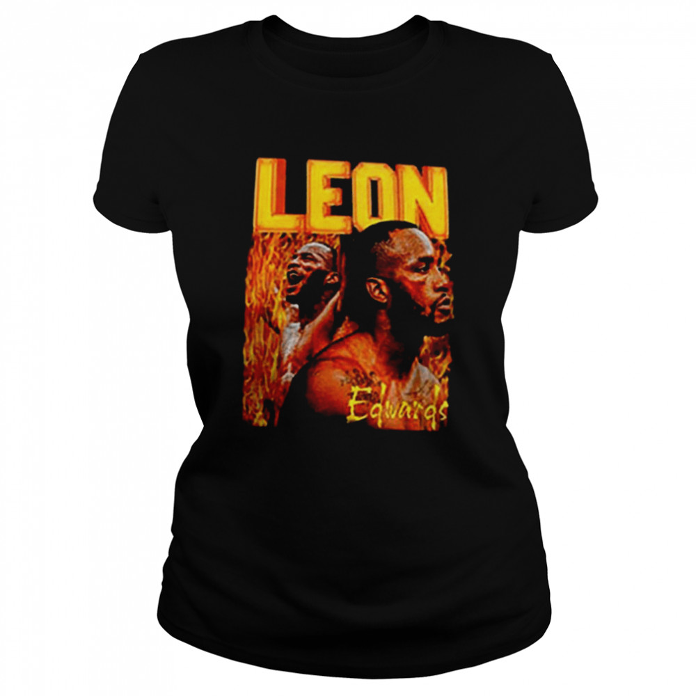 Leon Edwards Leon Edwards Fighter Boxing Retro 90s shirt Classic Women's T-shirt