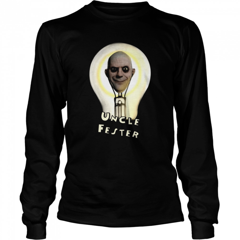 Light Bulb Addams Fester Addams Family shirt Long Sleeved T-shirt
