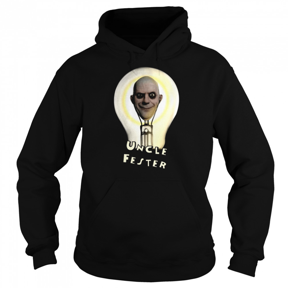 Light Bulb Addams Fester Addams Family shirt 4 Light Bulb Addams Fester Addams Family shirt Unisex Hoodie