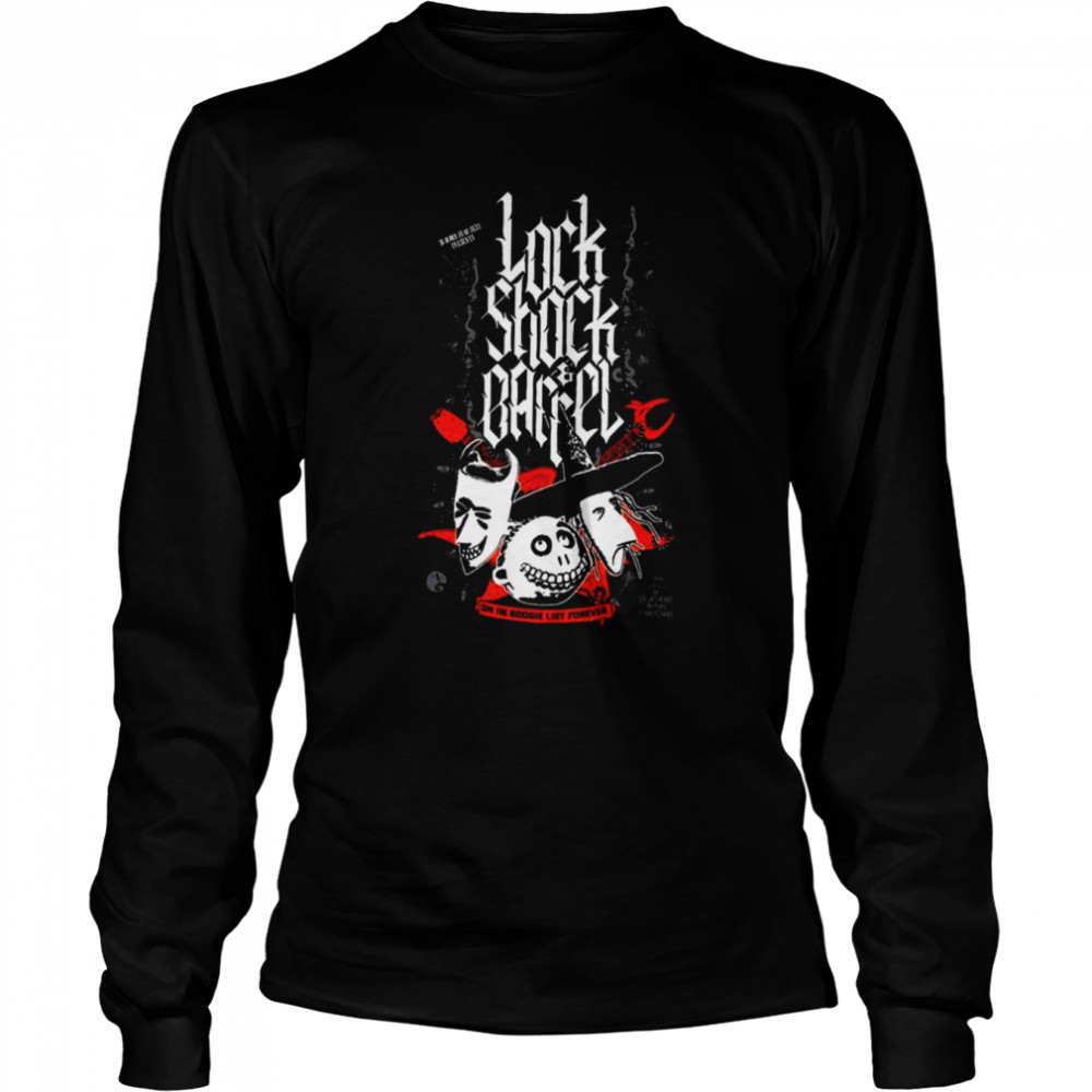 Lock Shock The Nightmare Before Christmas Halloween shirt Long Sleeved T-shirt
