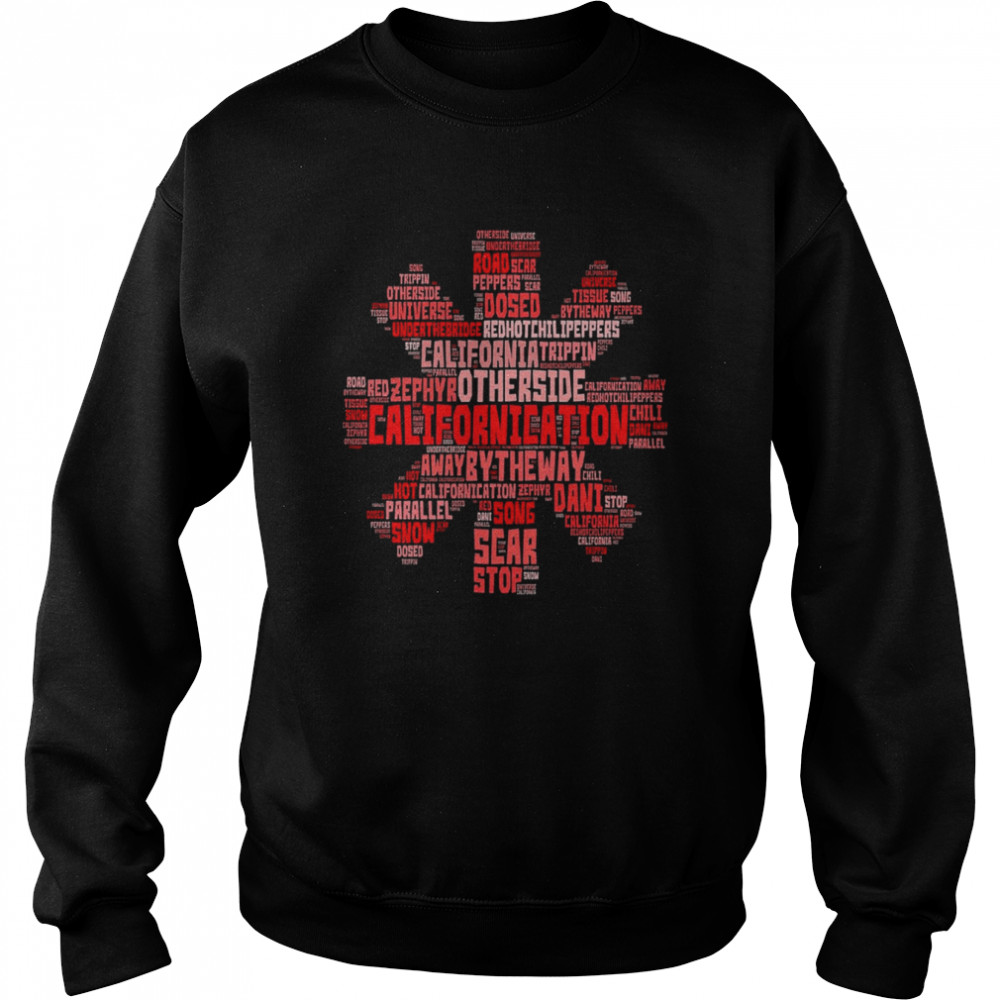 Red Hot Chili Peppers Typography Logo shirt Unisex Sweatshirt