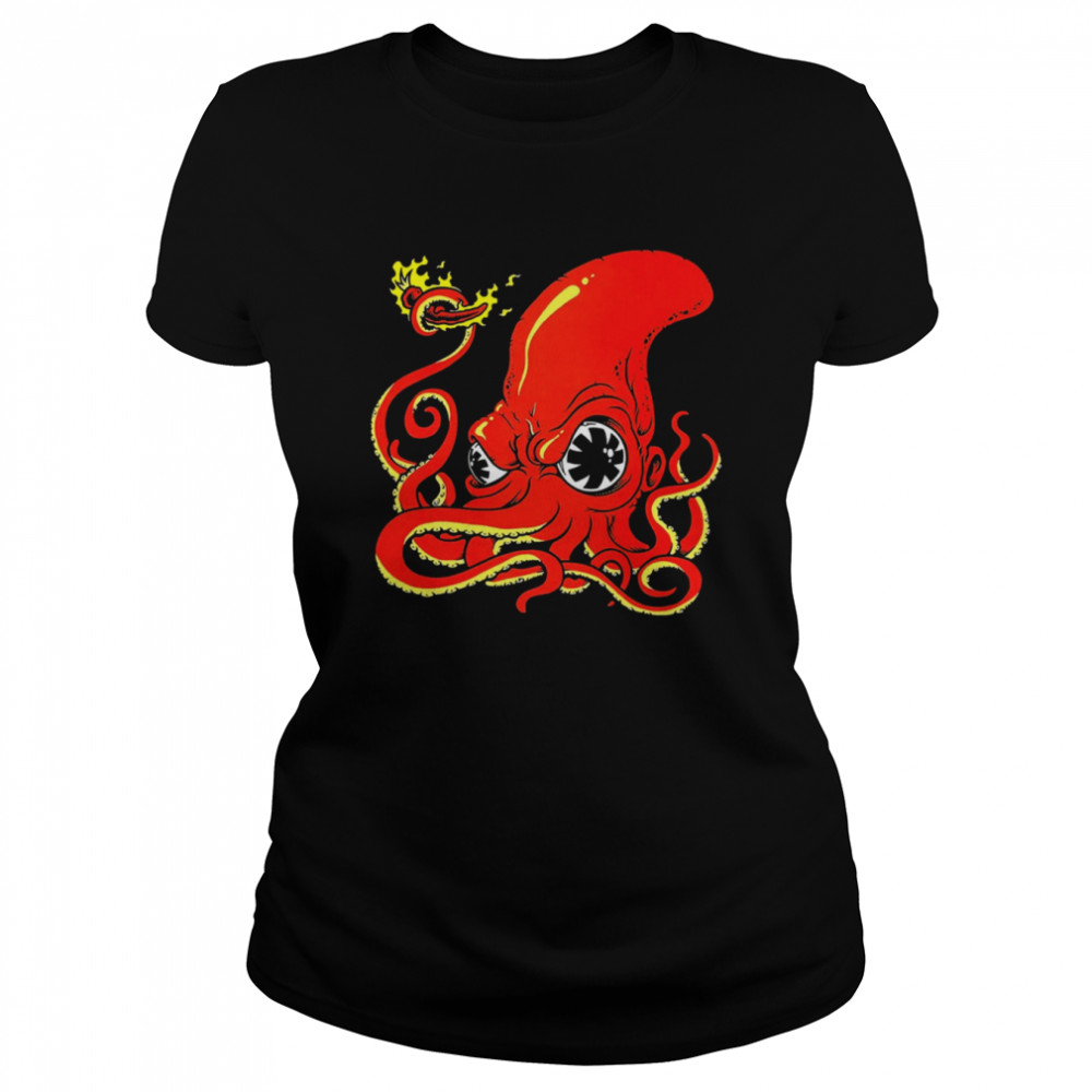 Red Hot Octopus Band Red Hot Chili Peppers Eyes shirt Classic Women's T-shirt