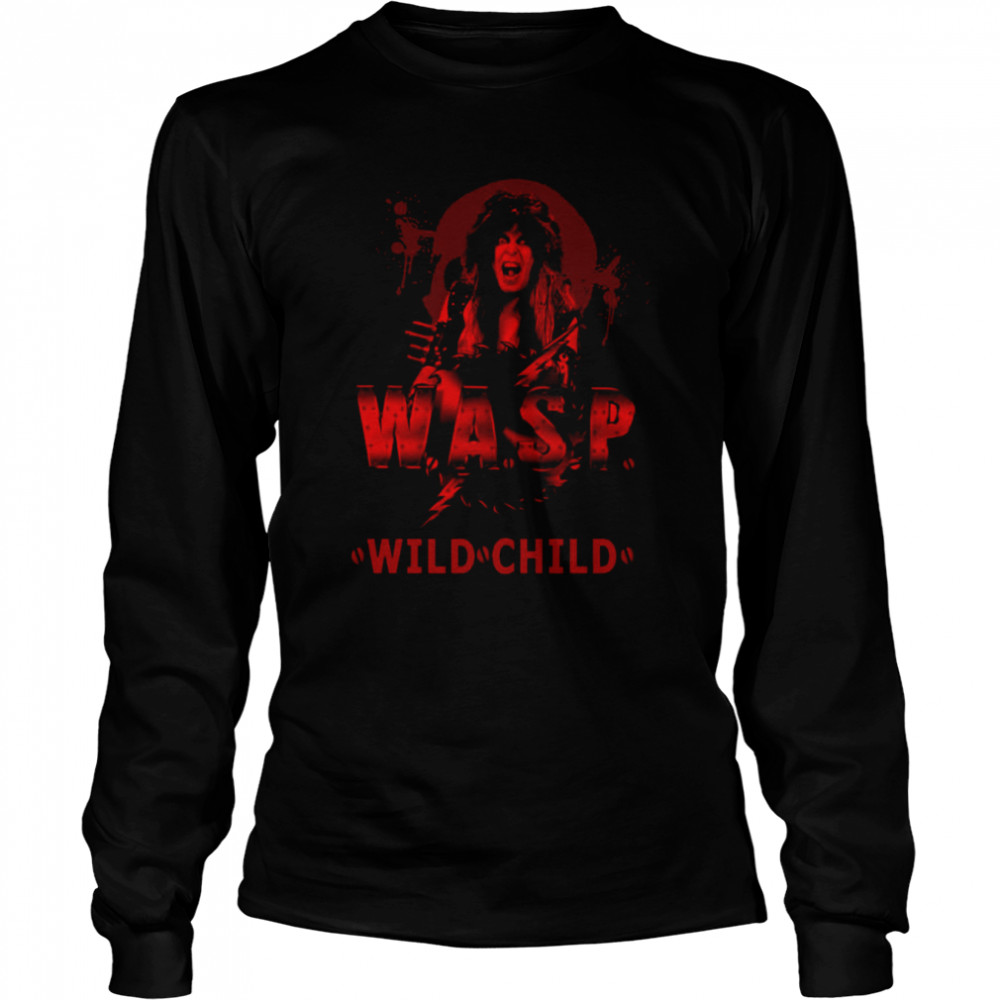 Red Wasp Wild Child shirt Long Sleeved T-shirt