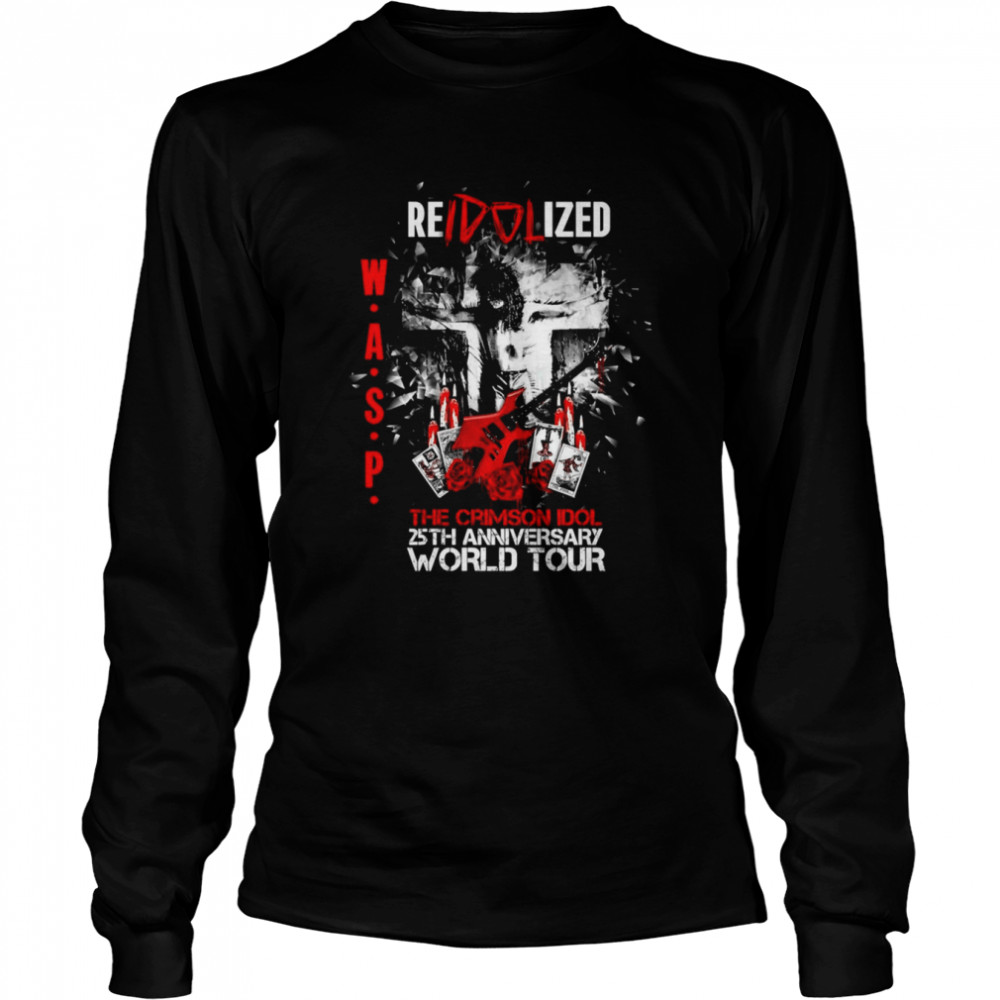 Reidolized The Crimson Idol 25th Anniversary World Tour Wasp Band shirt Long Sleeved T-shirt