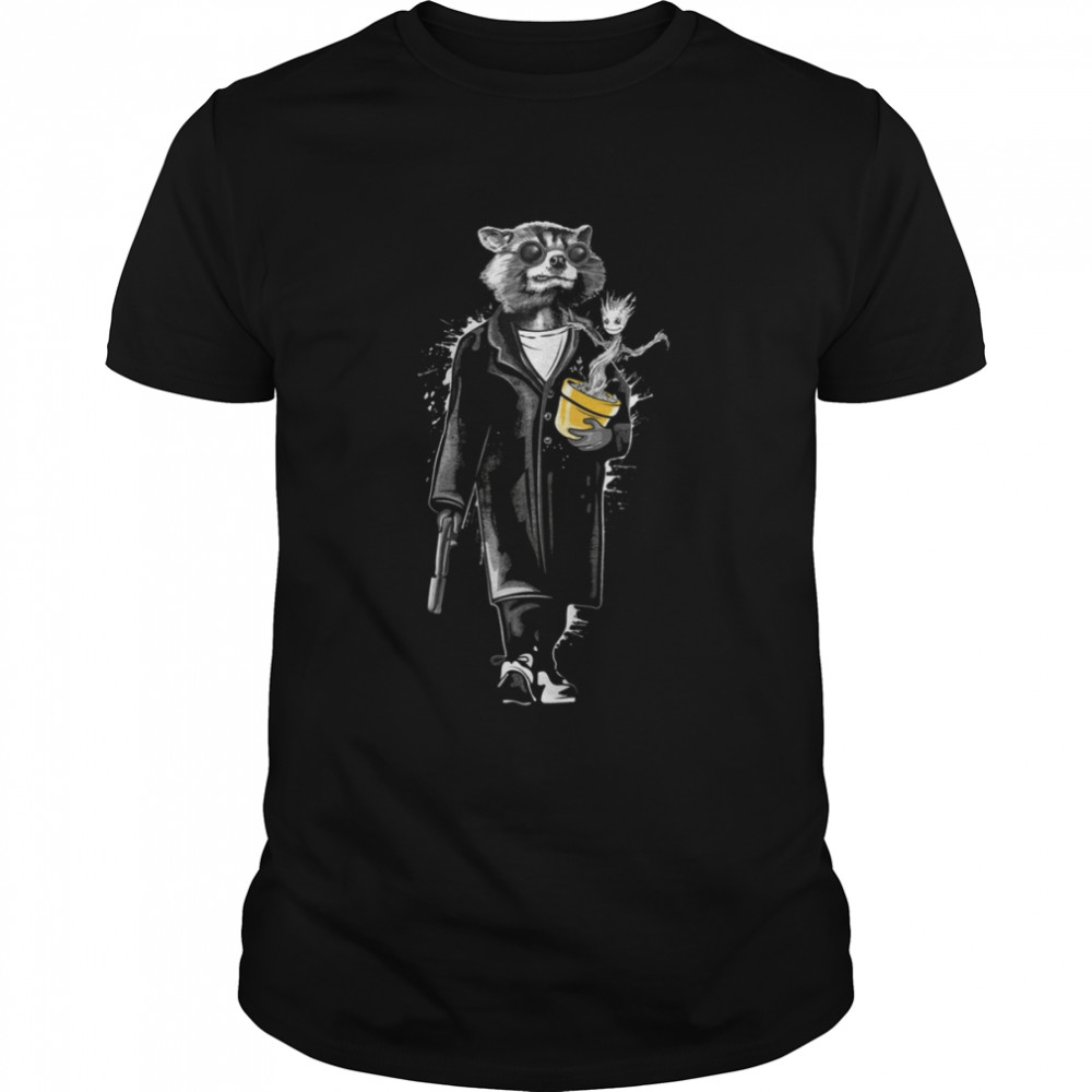 Rocket and Groot Mashup Leon T- Classic Men's T-shirt