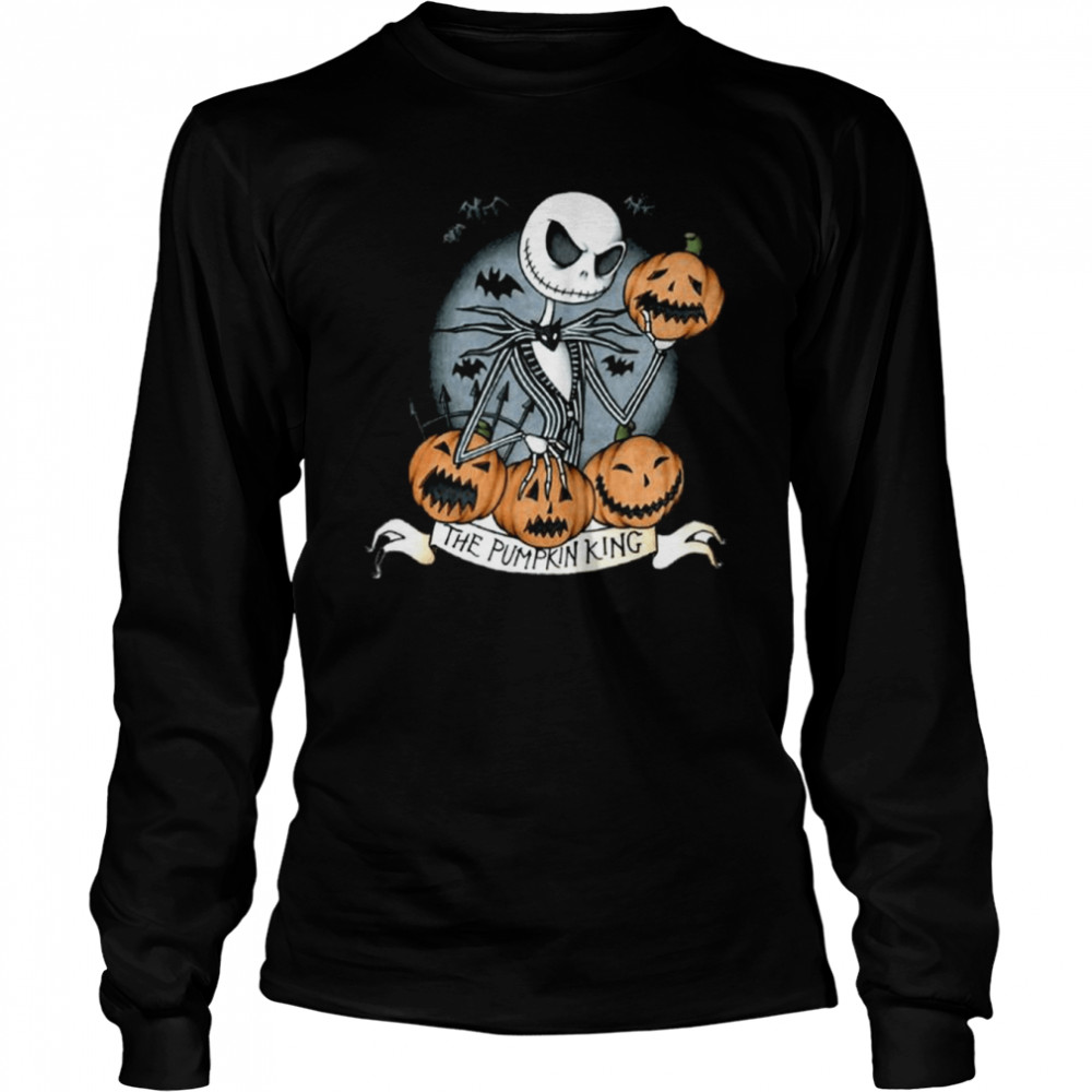 The Pumpkin King Nightmare Before Christmas Halloween shirt Long Sleeved T-shirt