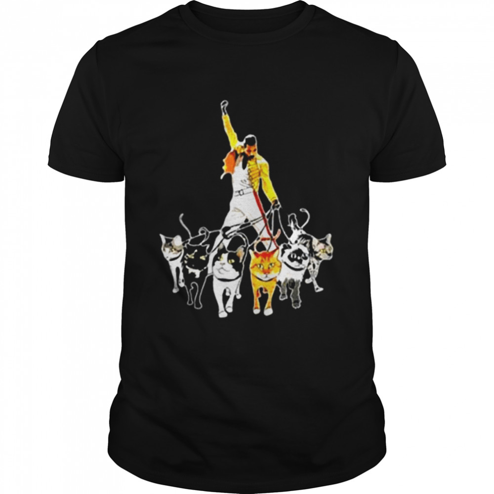 Freddie Mercury And His Cats Retro Big shirt Classic Men's T-shirt