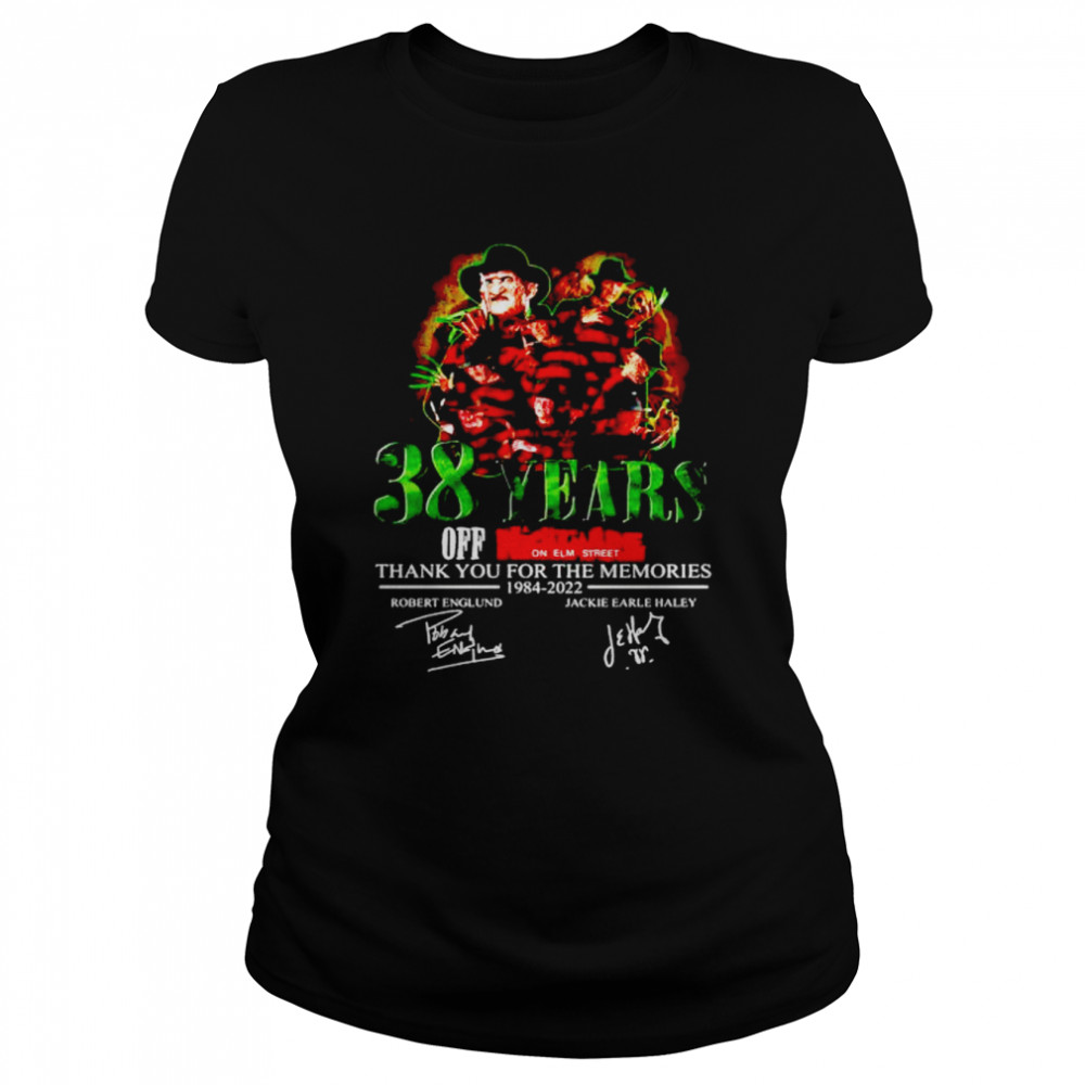 38 years off Nightmare on ELM street thank you for the memories shirt Classic Women's T-shirt