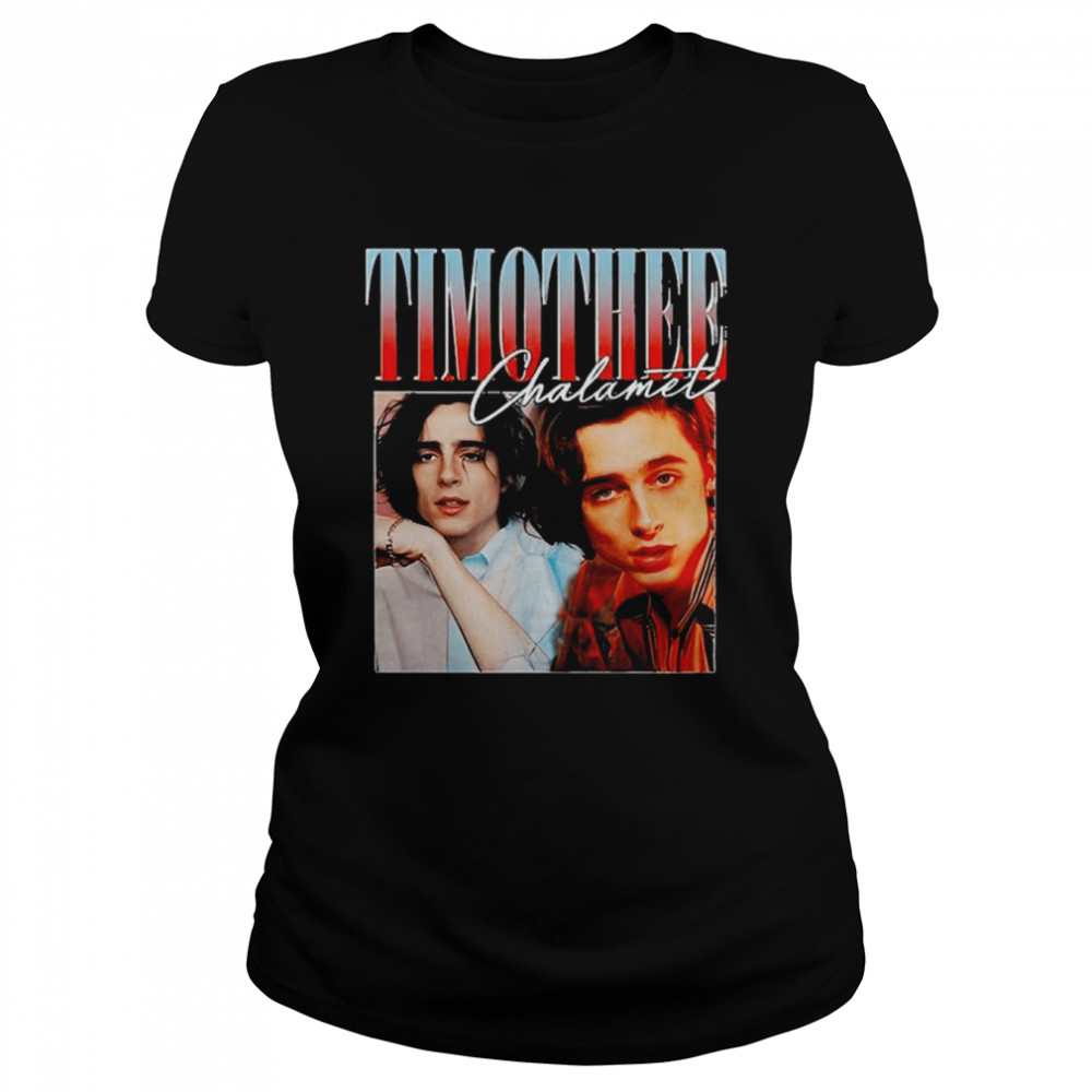 Actor Timothée Chalamet Vintage Bootleg shirt Classic Women's T-shirt