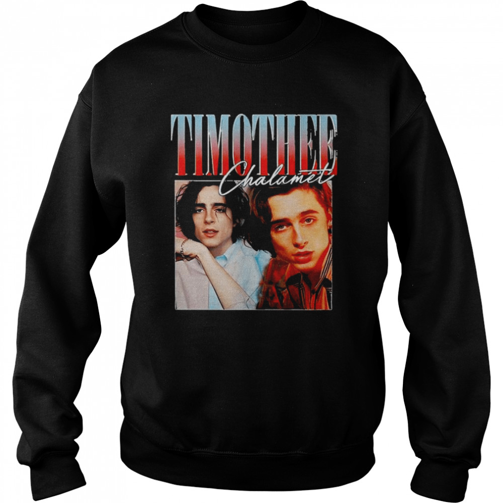 Actor Timothée Chalamet Vintage Bootleg shirt Unisex Sweatshirt