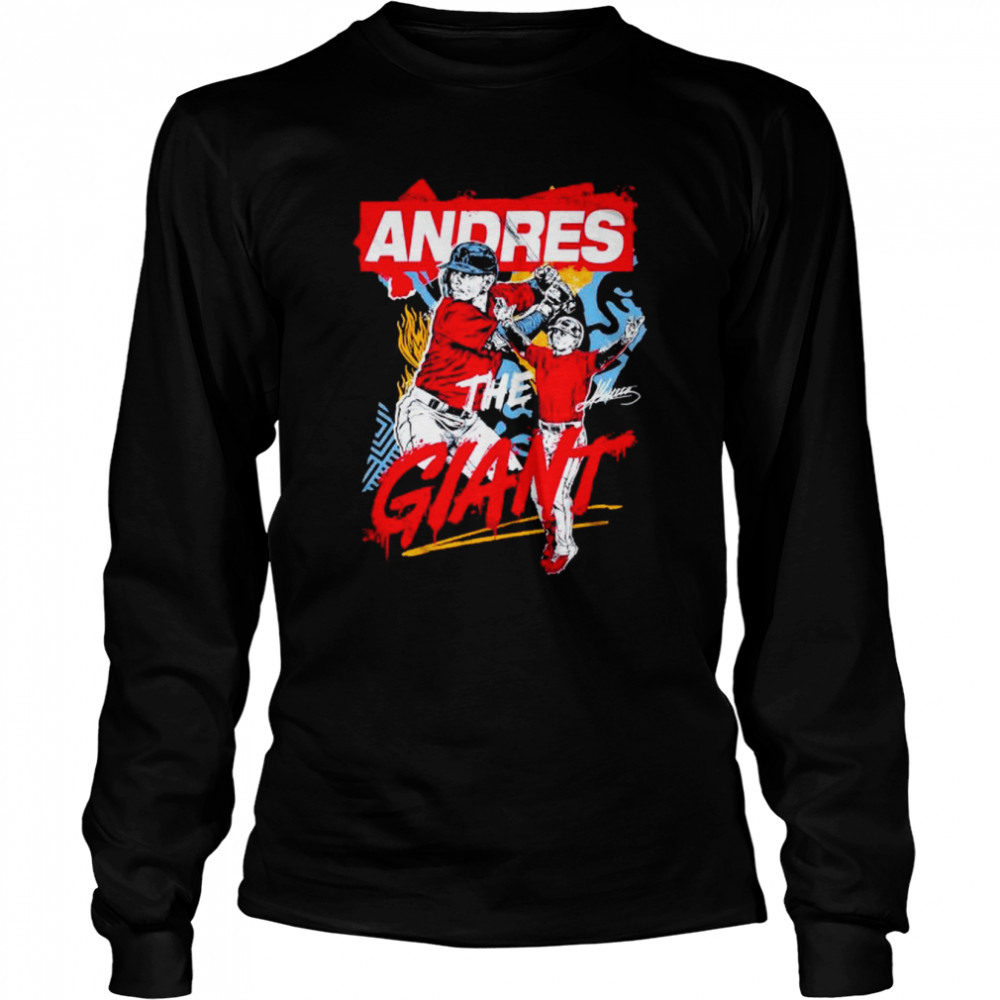 Andres Gimenez the Giant shirt Long Sleeved T-shirt
