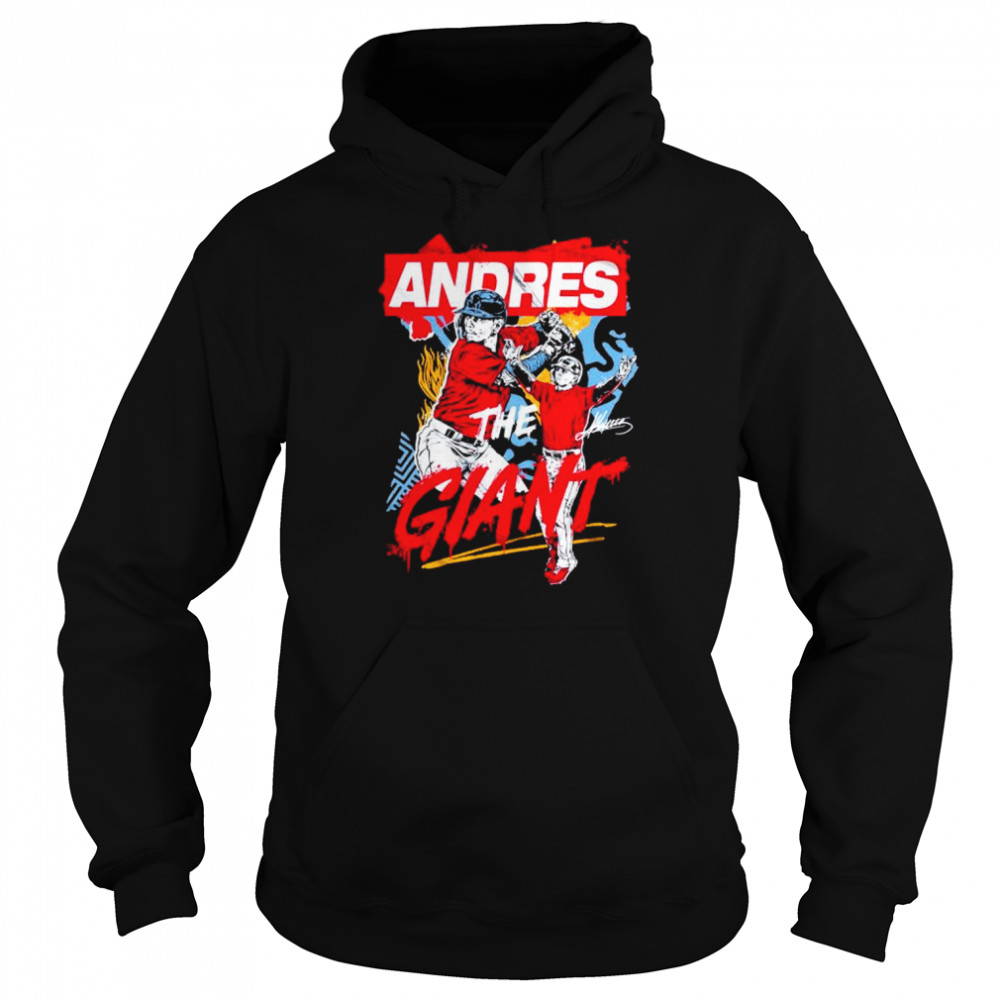 Andres Gimenez the Giant shirt 8 Andres Gimenez the Giant shirt Unisex Hoodie