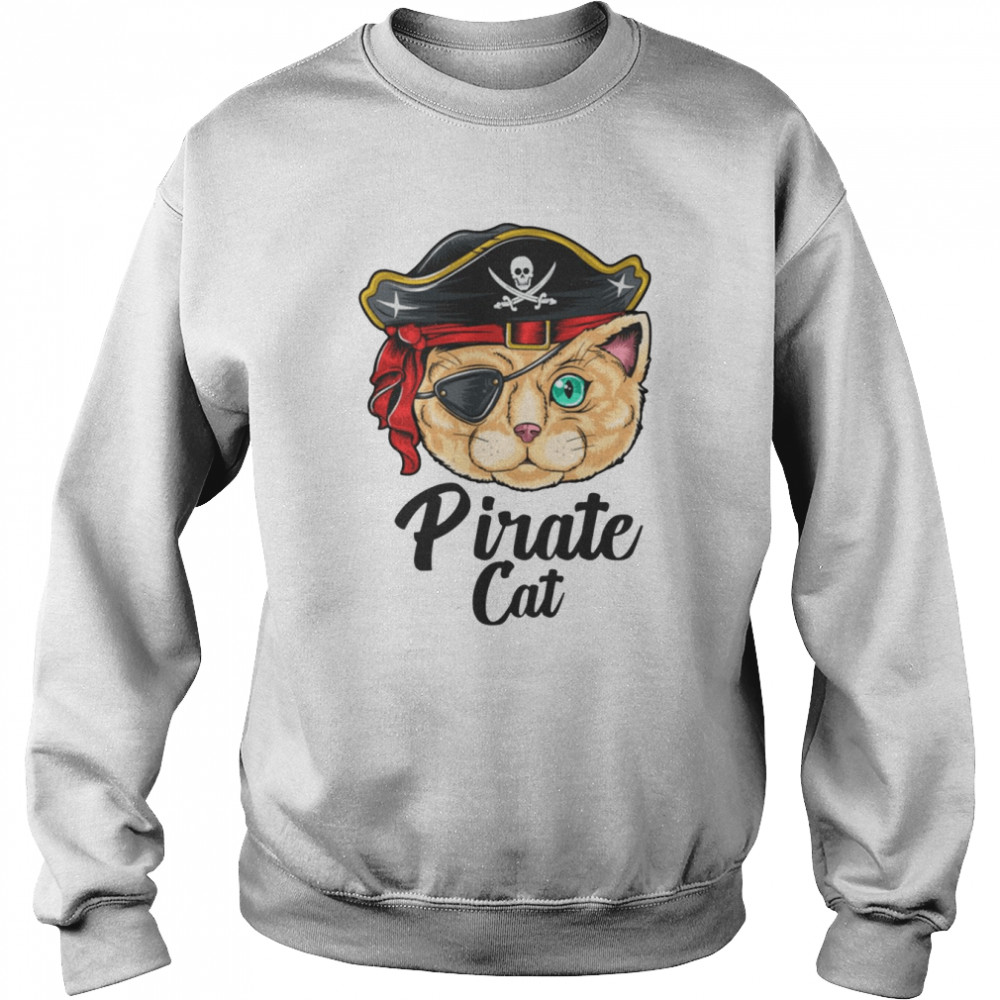 Cat Pirate Pirate Costume Cat Event Pirate Cats shirt Unisex Sweatshirt