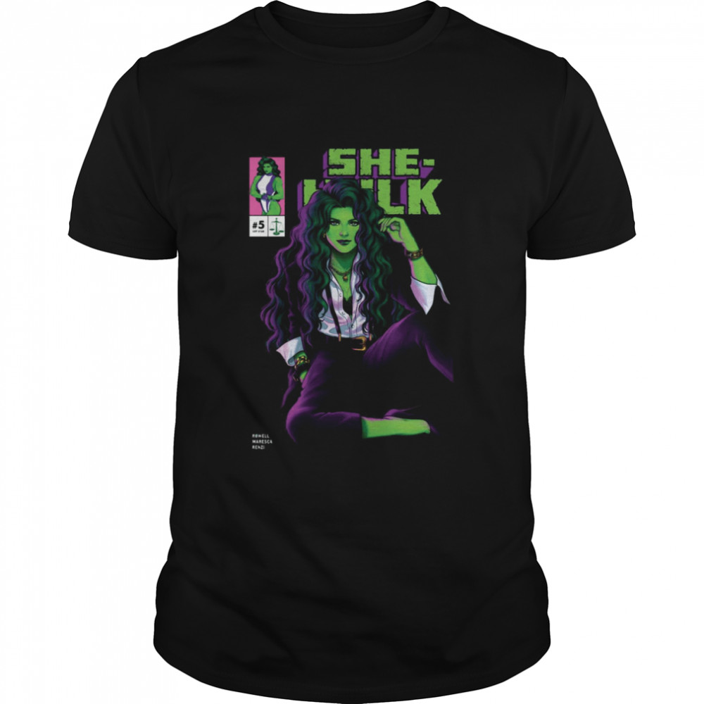 Comics Art She Hulk Pretty Green Woman Shirt