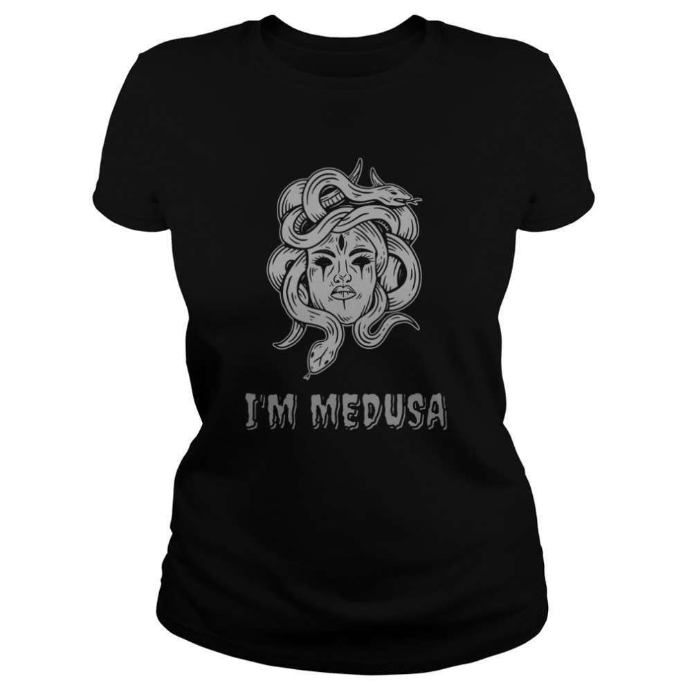I’m Medusa Halloween Artwork Greek Mythology shirt Classic Women's T-shirt