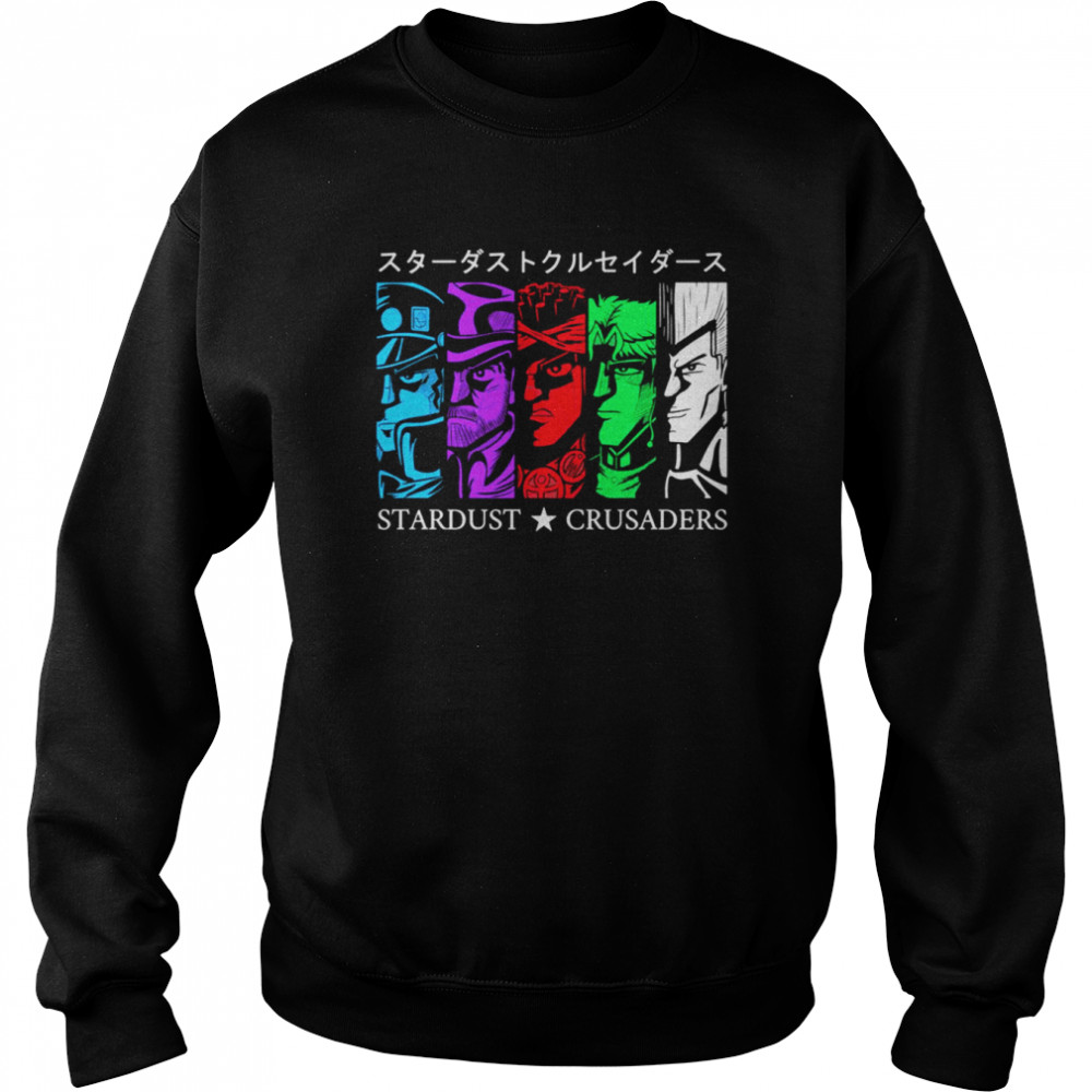 Japanese Stardust Crusaders JoJo’s Bizarre Adventure Anime shirt 7 Japanese Stardust Crusaders JoJo’s Bizarre Adventure Anime shirt Unisex Sweatshirt