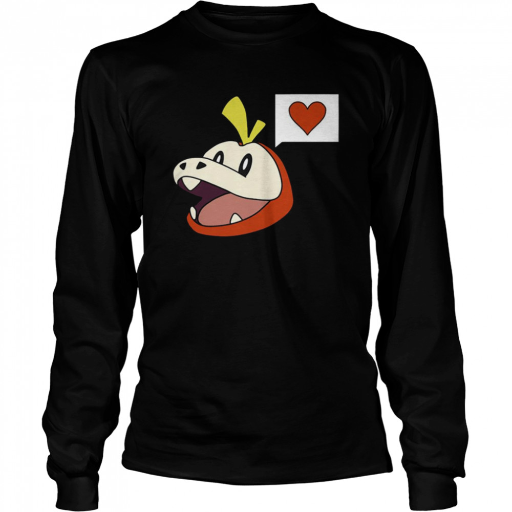 Pokemon Fuecoco With A Heart shirt Long Sleeved T-shirt
