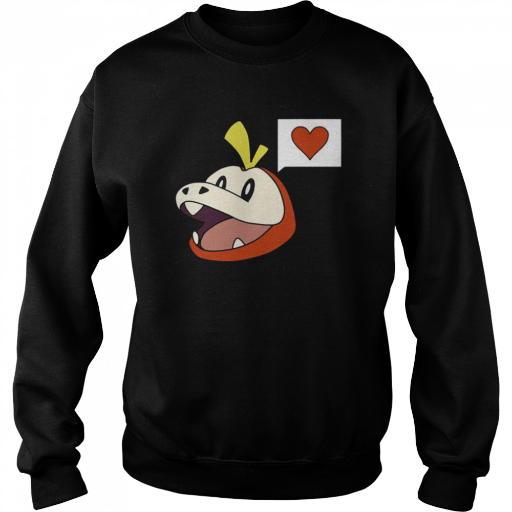 Pokemon Fuecoco With A Heart shirt Unisex Sweatshirt