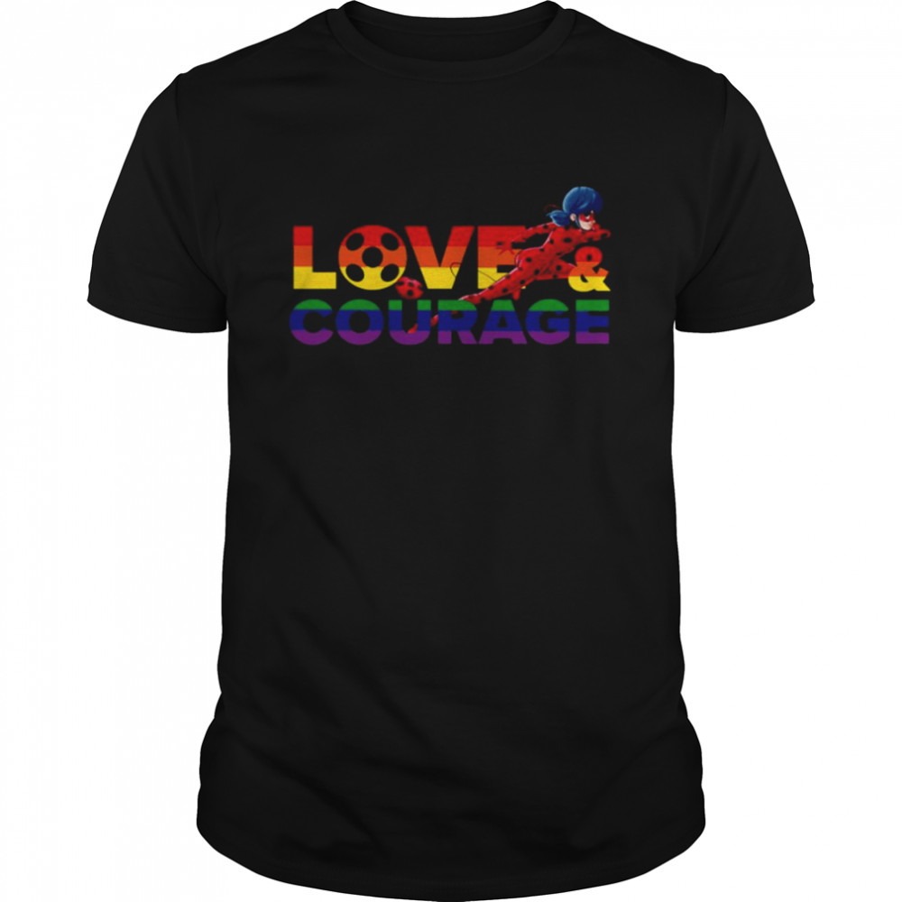 Rainbow Collection Love & Courage Miraculous Ladybug shirt Classic Men's T-shirt
