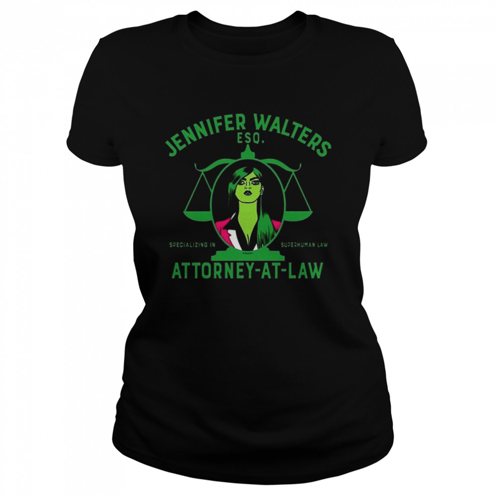 Specializing In Law Jennifer Walters Attorney At Law She Hulk shirt Classic Women's T-shirt