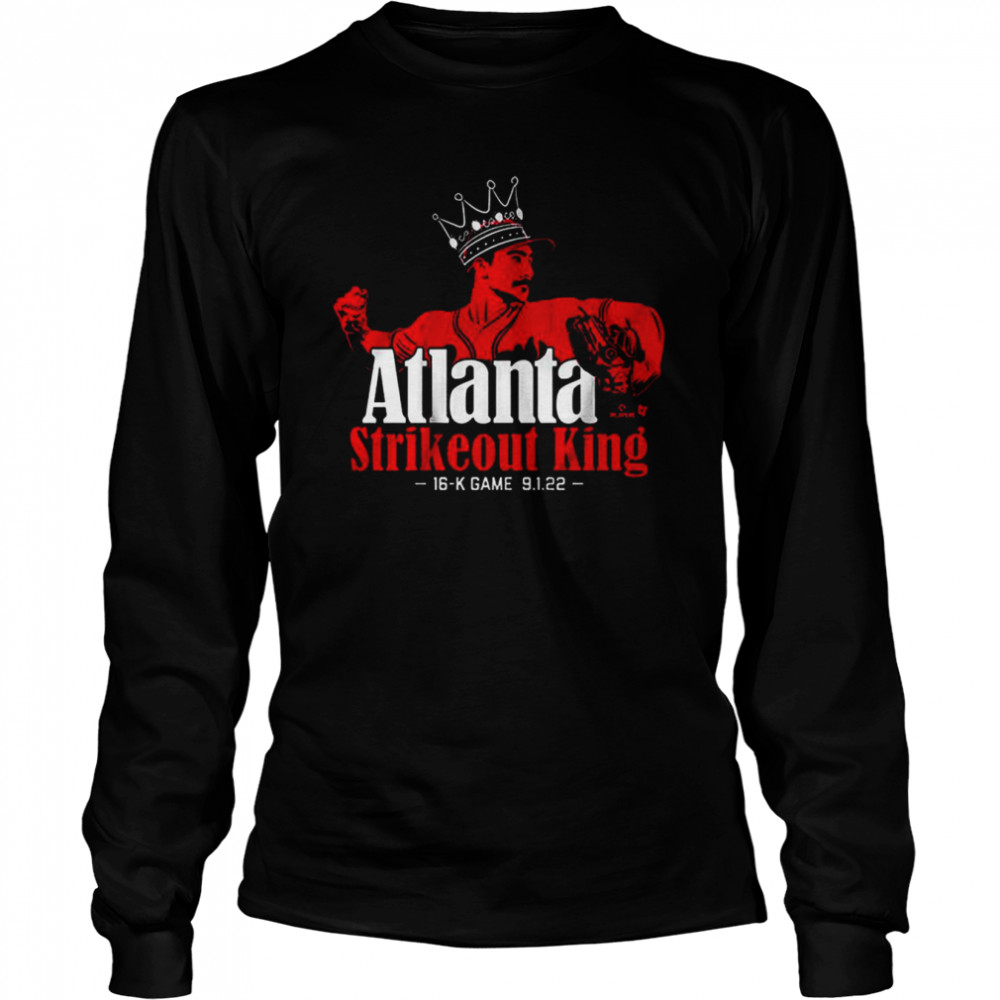 Spencer strider atlanta strikeout king shirt 6 Spencer strider atlanta strikeout king shirt Long Sleeved T-shirt
