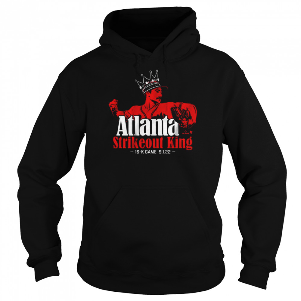 Spencer strider atlanta strikeout king shirt 8 Spencer strider atlanta strikeout king shirt Unisex Hoodie