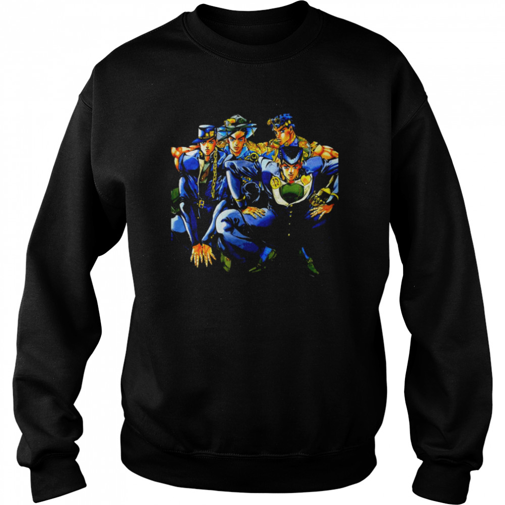 Team JoJo’s Bizarre Adventure Anime Manga shirt 7 Team JoJo’s Bizarre Adventure Anime Manga shirt Unisex Sweatshirt