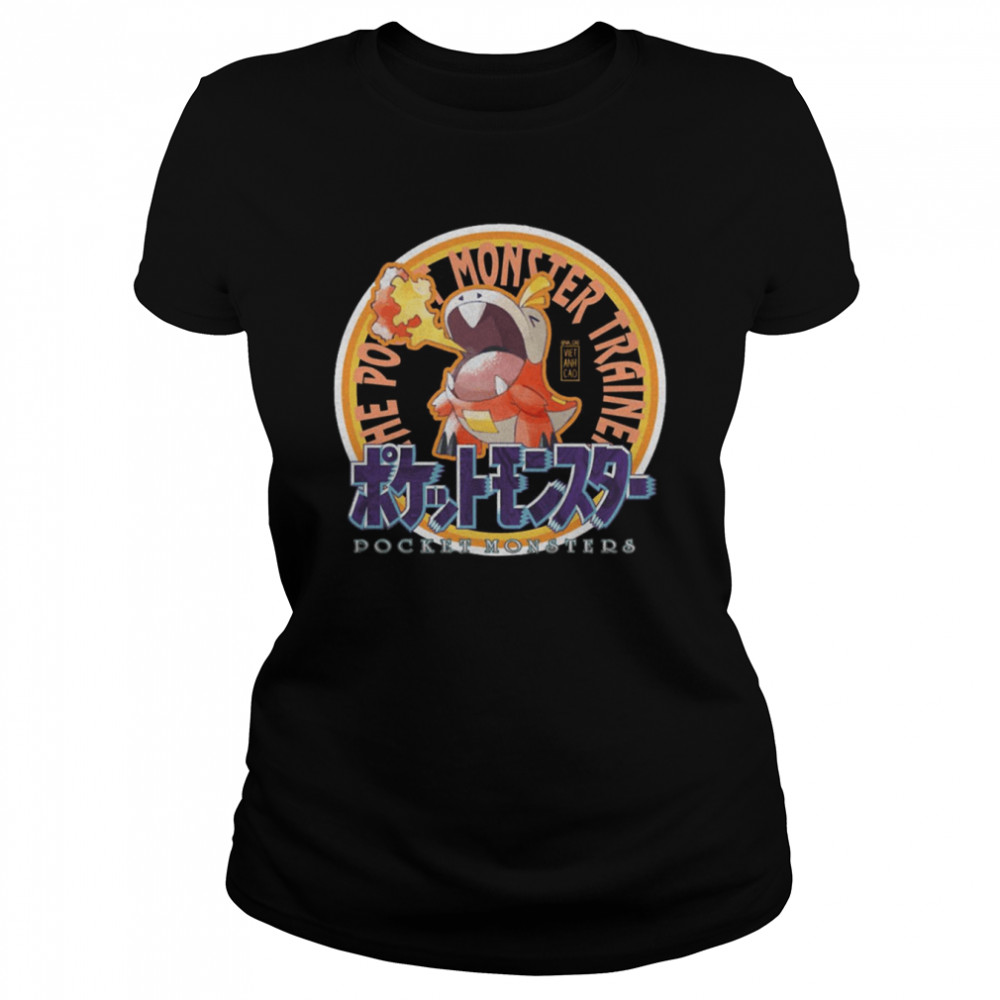 The Pokemon Monster Trainer Pocket Monsters Fuecoco shirt Classic Women's T-shirt