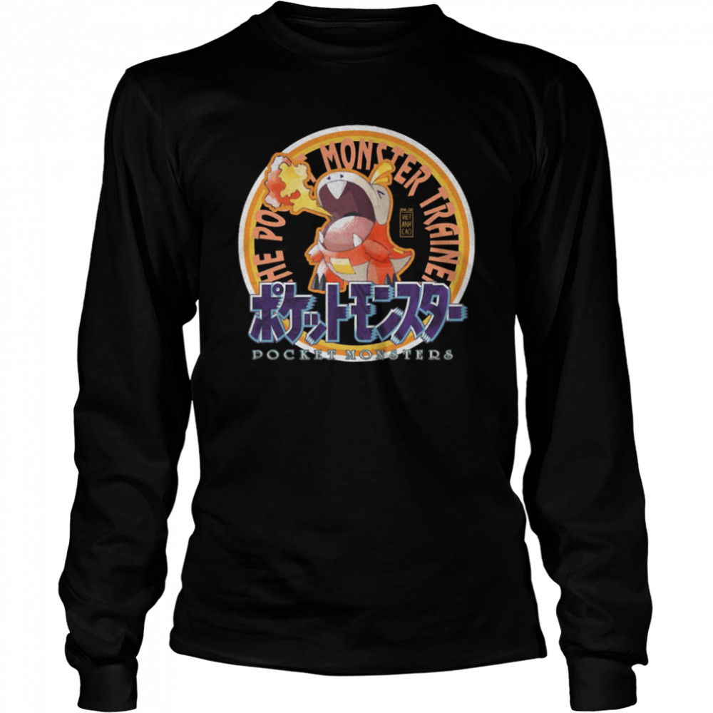 The Pokemon Monster Trainer Pocket Monsters Fuecoco shirt 6 The Pokemon Monster Trainer Pocket Monsters Fuecoco shirt Long Sleeved T-shirt