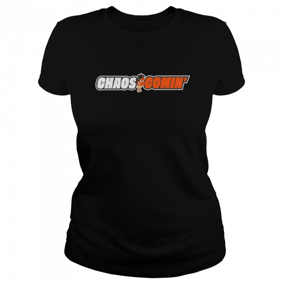 Top baltimore Oriole Chaos Comin logo 2022 shirt Classic Women's T-shirt