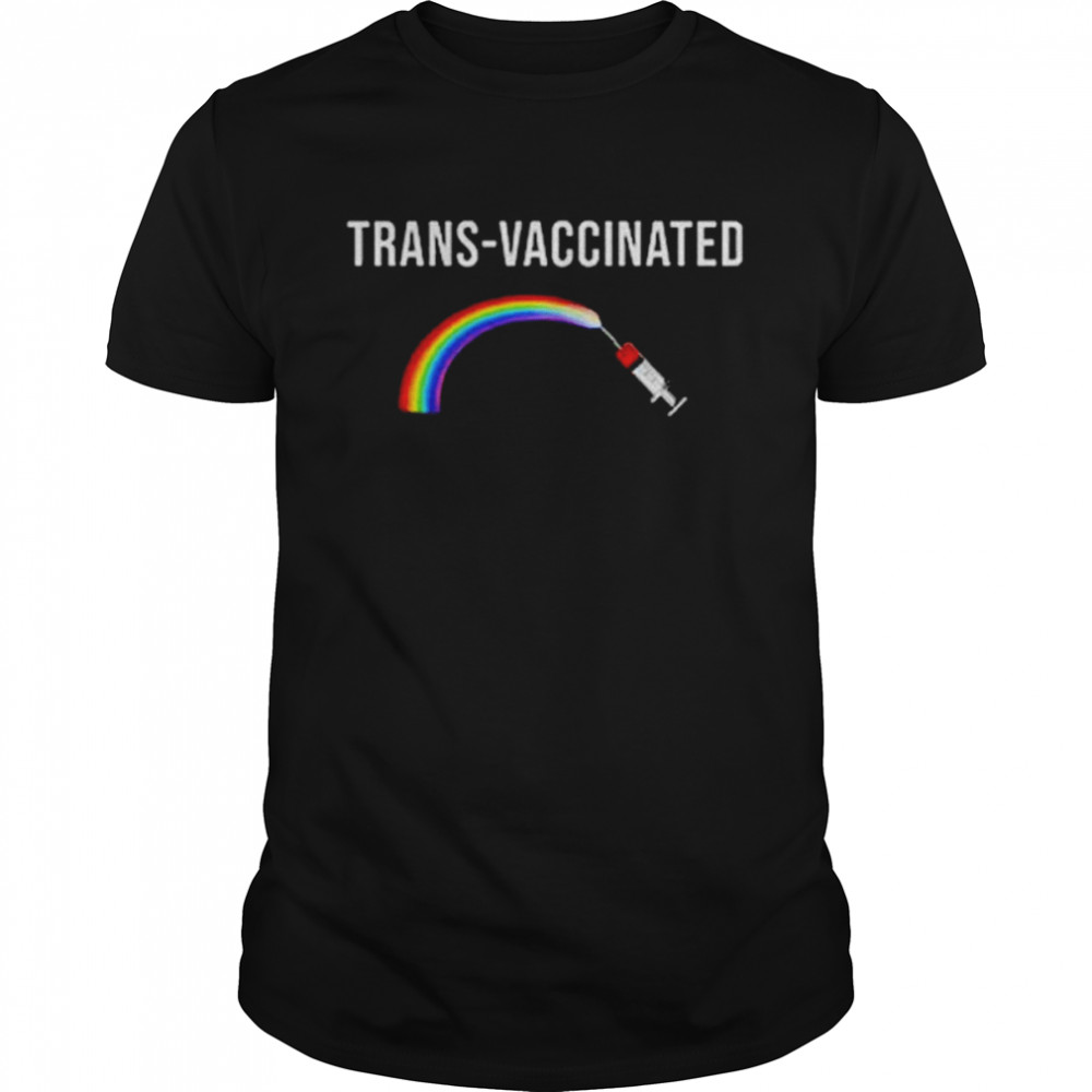 Trans Vaccinated Rainbow shirt Classic Men's T-shirt