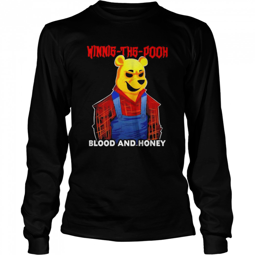 Winnie The Pooh Blood And Honey Halloween 2022 Long Sleeved T-shirt