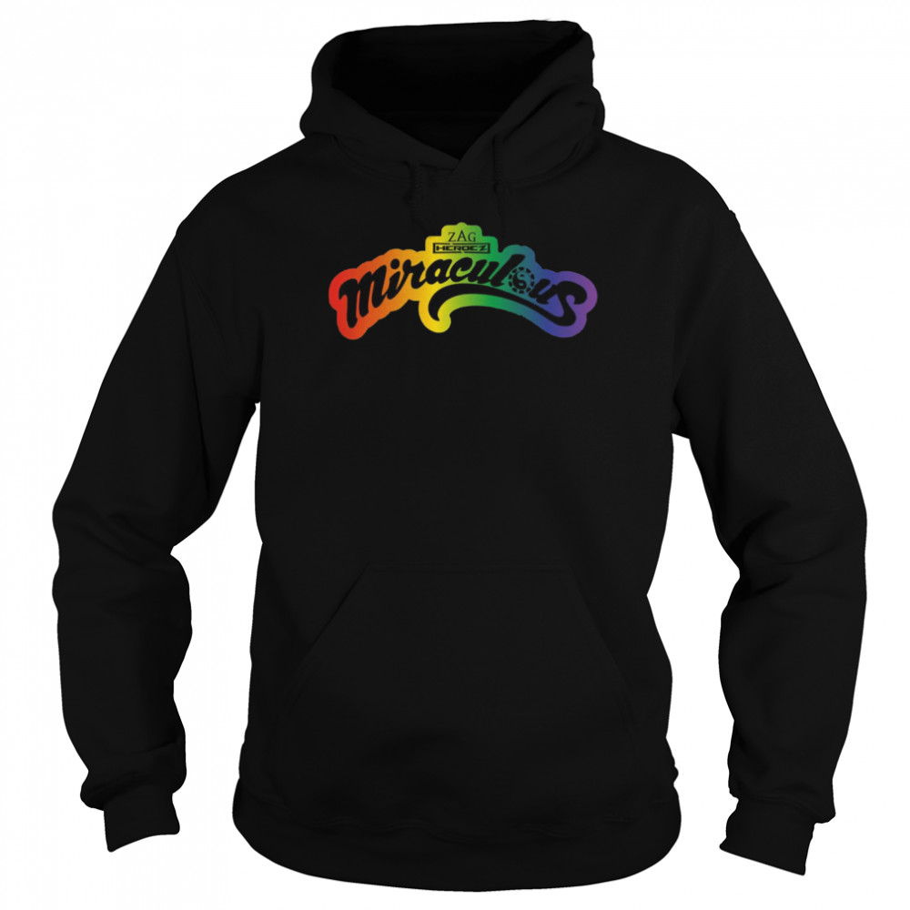 Zag Heroez Rainbow Collection Miraculous Ladybug Logo shirt 8 Zag Heroez Rainbow Collection Miraculous Ladybug Logo shirt Unisex Hoodie