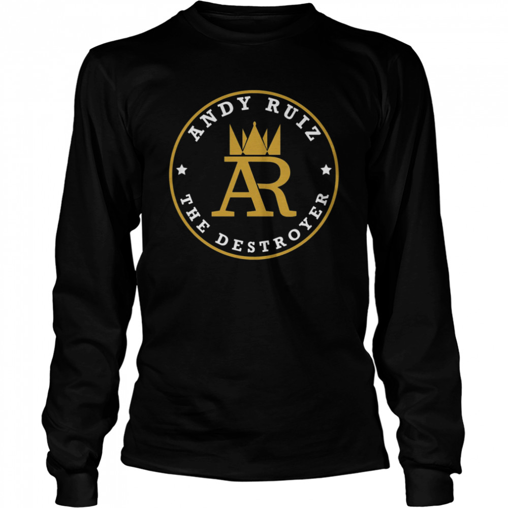 AR The Destroyer Andy Ruiz Logo shirt Long Sleeved T-shirt