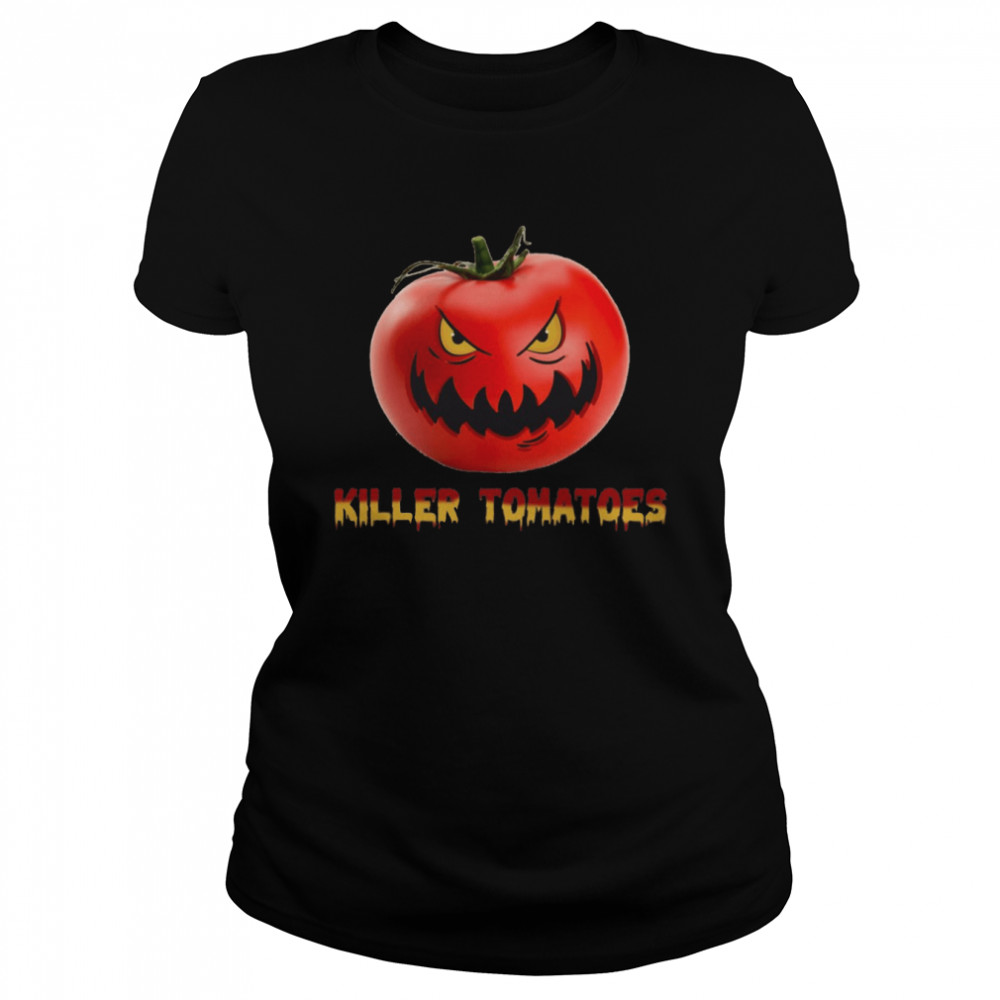 Attack Of The Killer Tomatoes Horror Film Happy Halloween shirt Classic Women's T-shirt