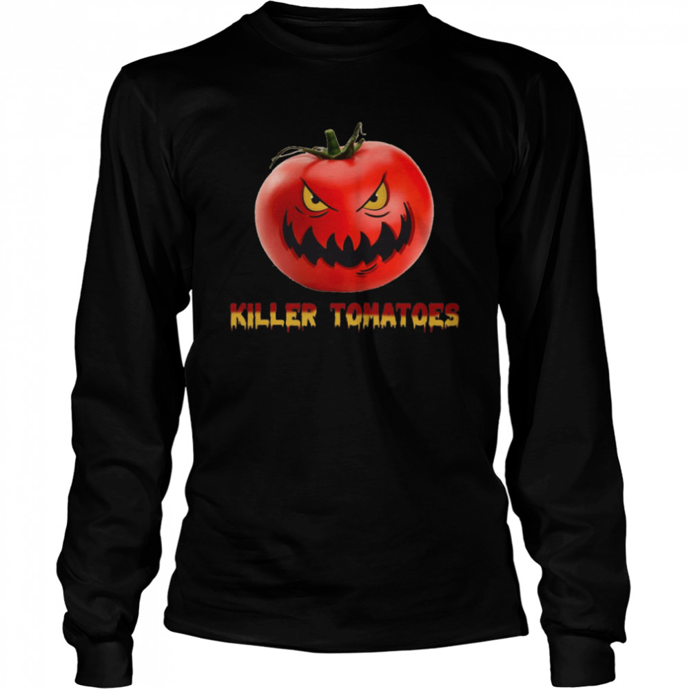 Attack Of The Killer Tomatoes Horror Film Happy Halloween shirt Long Sleeved T-shirt