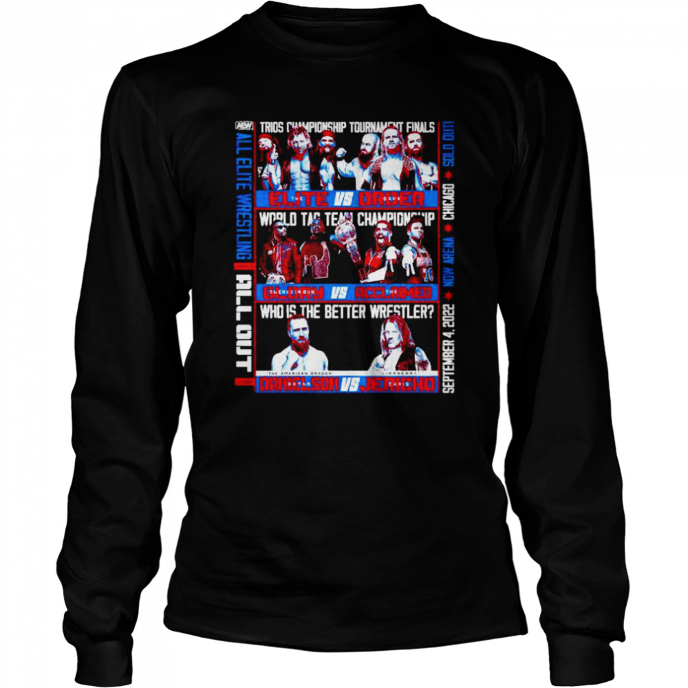 Awesome aew all out 2022 shirt Long Sleeved T-shirt
